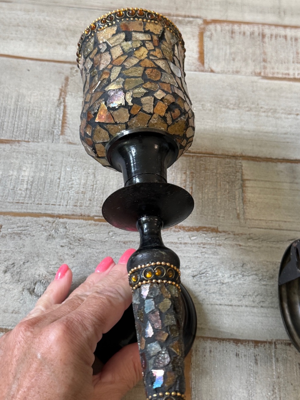 PartyLite Global Fusion Mosaic Candle
Wall Sconces - Set of 2 - Picture 4 of 9